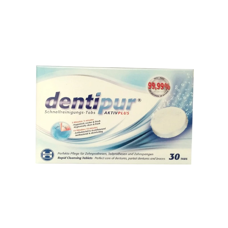 قرص تمیز کننده دندان مصنوعی دنتی پور 