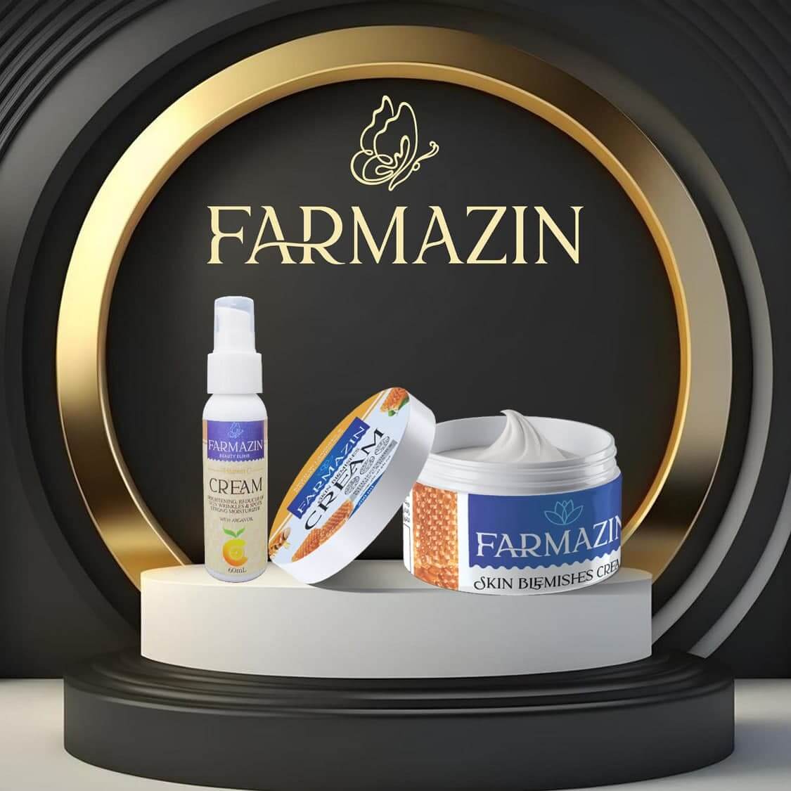 کرم روشن کننده و ضد لک حاوی ویتامین c برند فارمازین