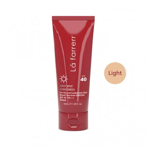 کرم ضد آفتاب و ضدلک رنگ روشن SPF40 لافارر