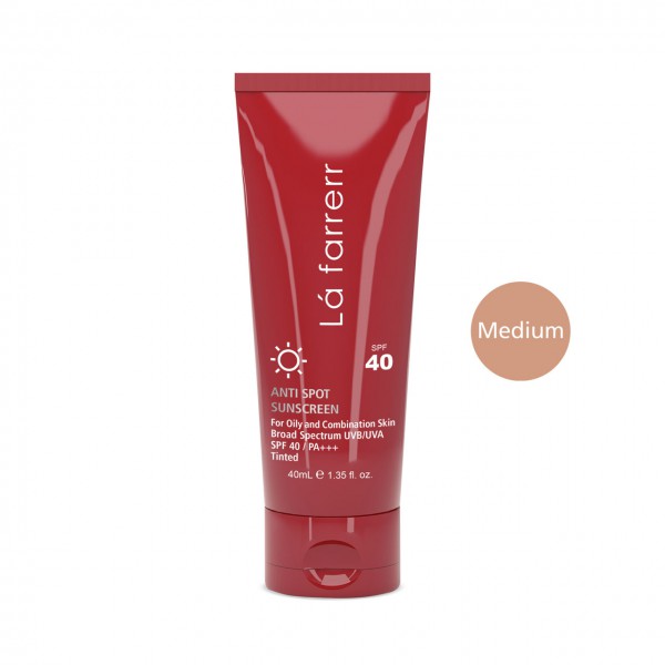 کرم ضد آفتاب و ضدلک رنگ متوسط SPF40 لافارر