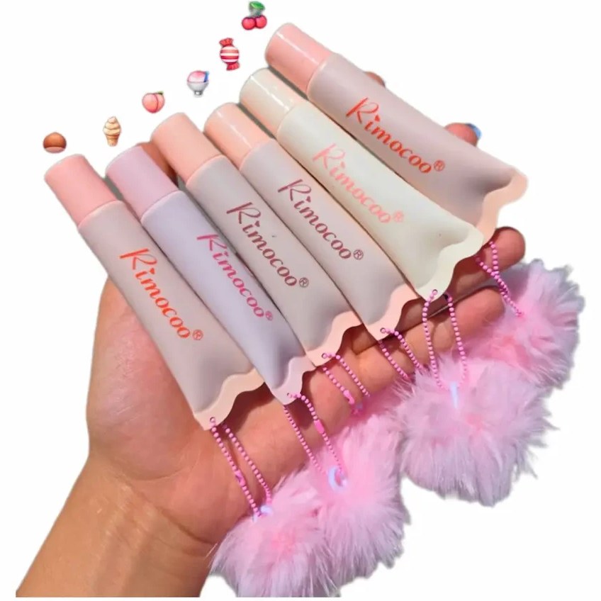 لیپ گلاس پشمالو آویزدار ریموکو بی رنگ برند گابرینی