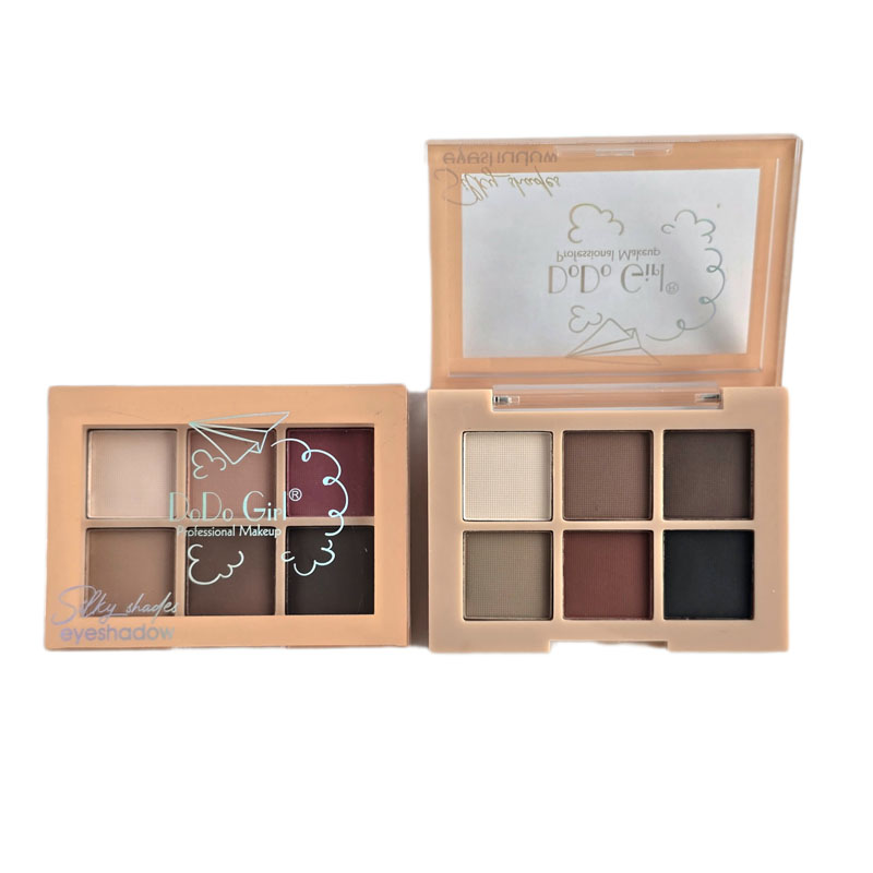 پالت سایه 6 رنگ مدل Silky Shades برند دودوگرل 