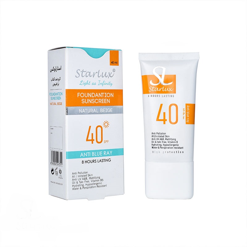 ضد آفتاب رنگی spf40 برند استارلوکس 